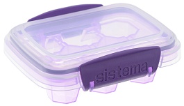 Контейнер для льда малый Sistema Klip it фиолетовый