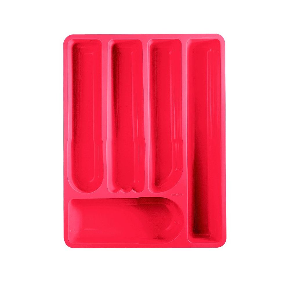 Лоток для столовых приборов MY KITCHEN 40*30*5 5 красный Лоток для столовых приборов MY KITCHEN 40*30*5 5 красныйЛоток для столовых приборов Май китчен позволит вам компактно разместить на одном изделии ложки, вилки, ножи и другие предметы. Изделие не занимает много места в столе и легко очищается от различных загрязнений. Выполнено оно из безопасного и экологически безопасного пластика, что гарантирует долгий срок службы лотка. Продукция изготовлена в Италии. Лоток Май китчен - незаменимая вещь на каждой кухне.<br>