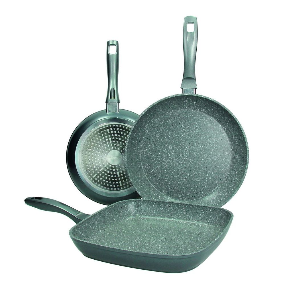Набор сковород 3 шт (24+28 см+ гриль 24*24см) GREYLITE ANTIAD.MARBLE GRIGIO(IN/EST) Набор сковород 3 шт (24+28 см+ гриль 24*24см) GREYLITE ANTIAD.MARBLE GRIGIO(IN/EST)Набор сковород 3 шт (24+28 см+ гриль 24*24см) GREYLITE ANTIAD.MARBLE GRIGIO(IN/EST)<br>
