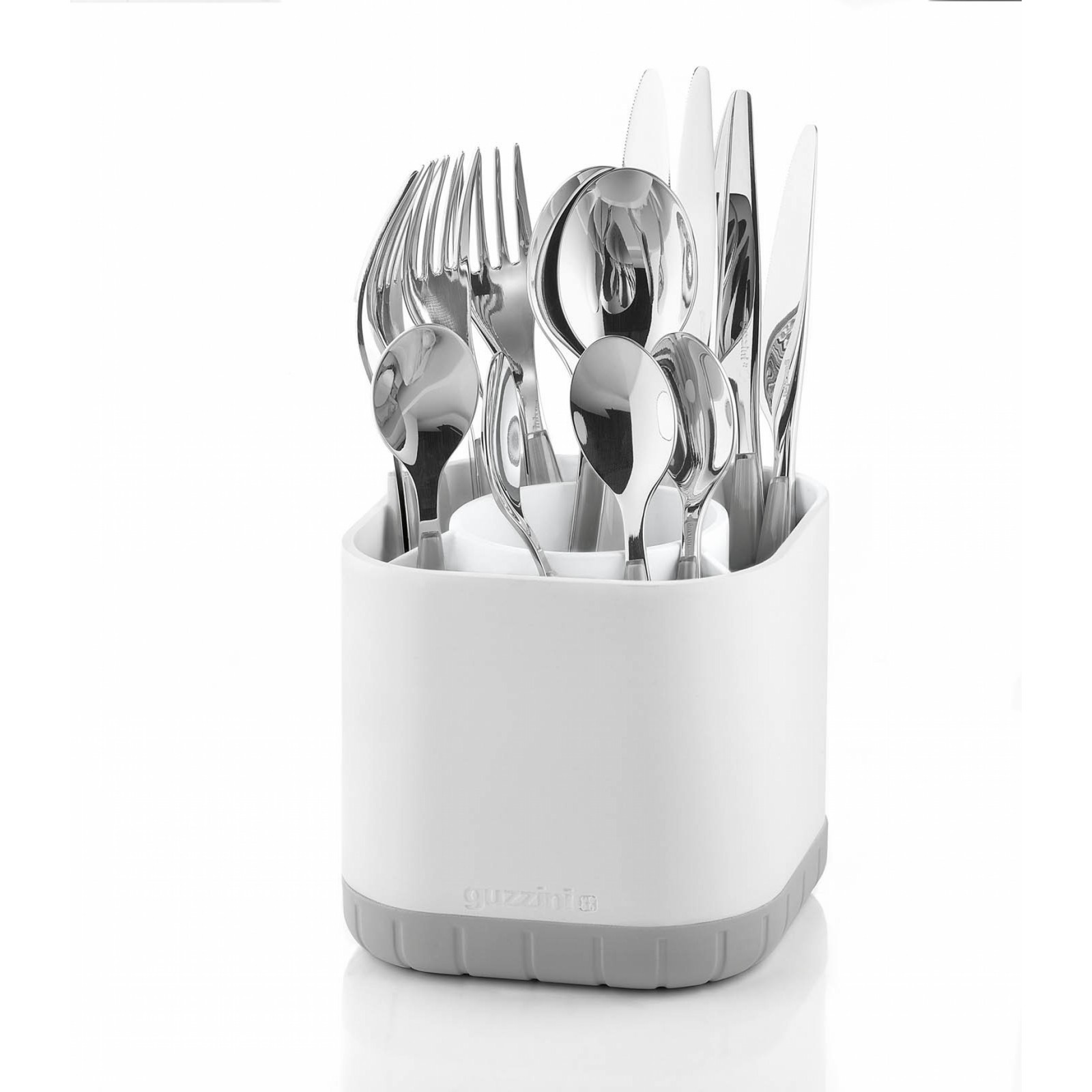 Подставка для столовых приборов MY KITCHEN Подставка для столовых приборов MY KITCHENFratelli Guzzini производит пластиковую посуду и аксессуары для дома. Элегантная подставка - отличный помощник на кухне, благодаря которому столовые приборы всегда будут у вас под рукой, и ими удобно будет пользоваться.<br>
