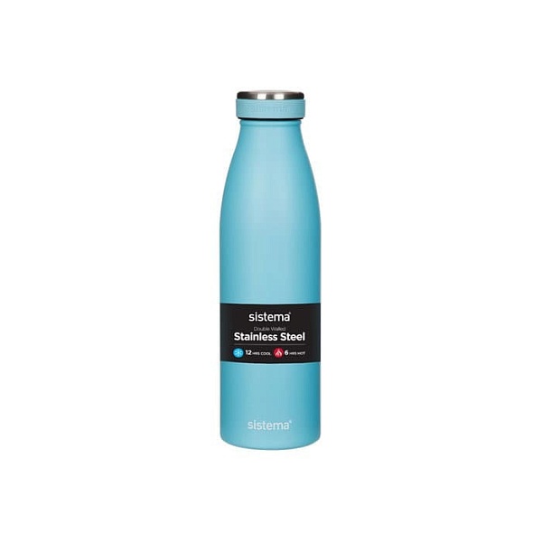 Стальная бутылка 500 мл Sistema Hydrate в ассортименте