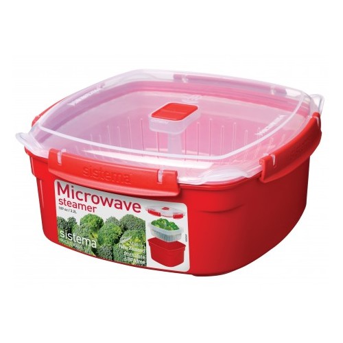 Контейнер для продуктов 3,2 л Sistema Microwave Steamer контейнер для приготовления в свч печи sistema microwave 1 4 л