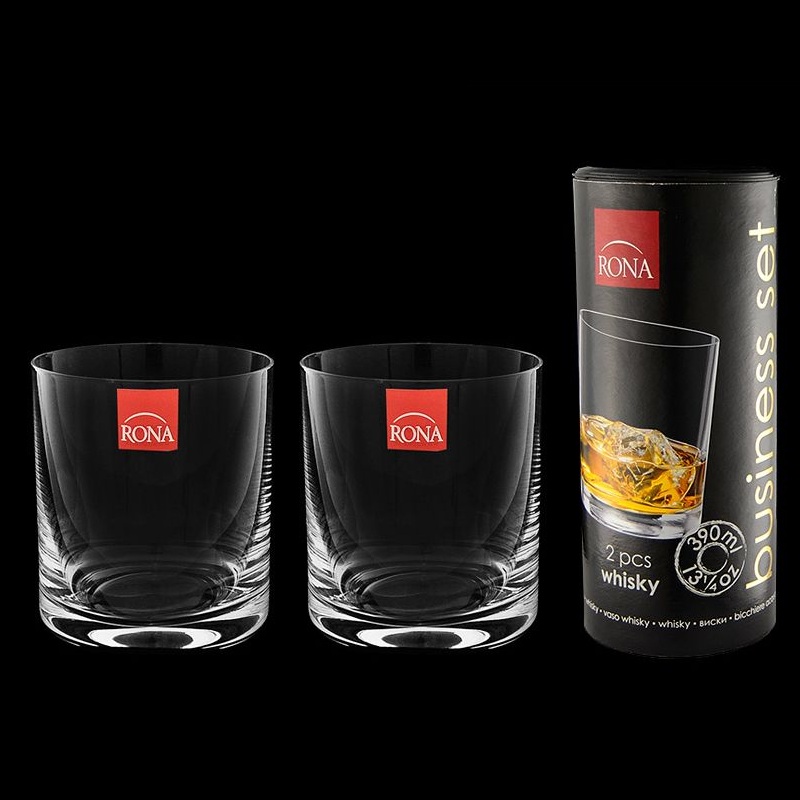 Набор стаканов для виски Rona Business set 2 штуки 390 мл Business set RONA CKH-1605/390TUBUS CKH-1605/390TUBUS - фото 1