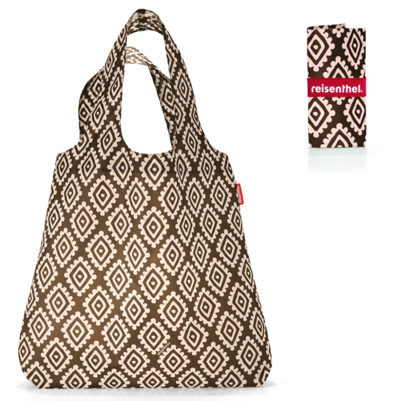 

Сумка складная Reisenthel mini maxi shopper diamonds mocha