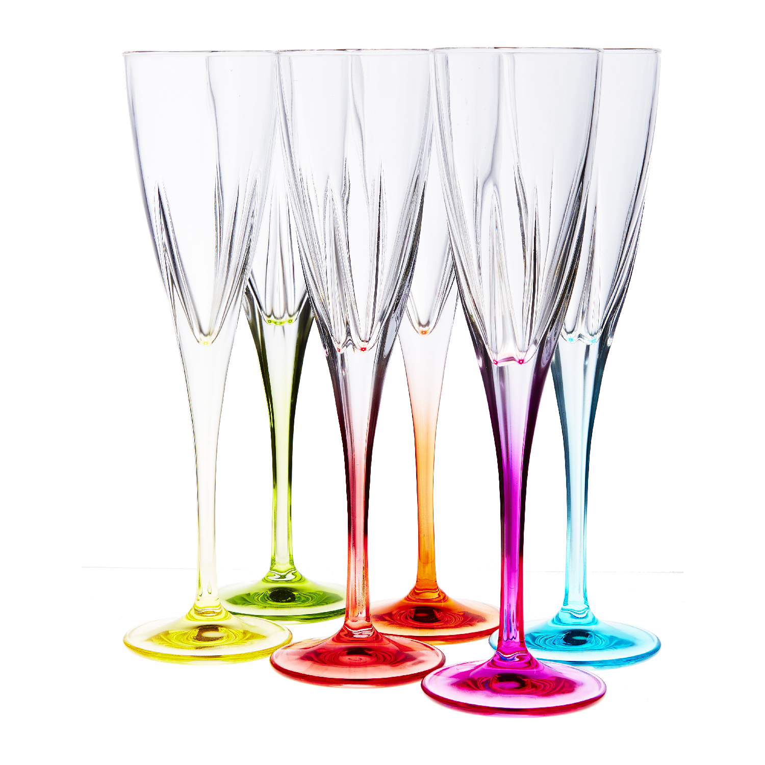Набор бокалов для шампанского 6 шт. 170 мл RCR "Fusion Colours" RCR CKH-26017020006 - фото 1