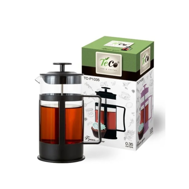 Френч-пресс 350 мл Teco черный 629₽