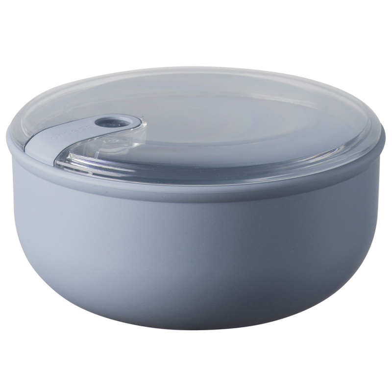 Контейнер круглый 1800 мл Omada Pull Box голубой