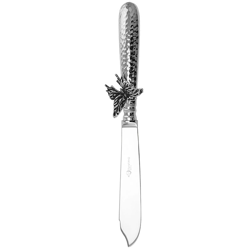 Нож для рыбы Кольчугинский мельхиор Бабочки латунный Кольчугинский мельхиор DMH-КМ1319ВЛ06