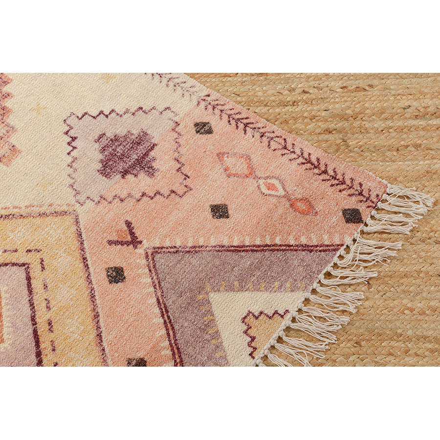 Ковер из хлопка с этническим орнаментом цвета лаванды из коллекции ethnic, 160x230 см Tkano DMH-TK21-DR0002 - фото 7
