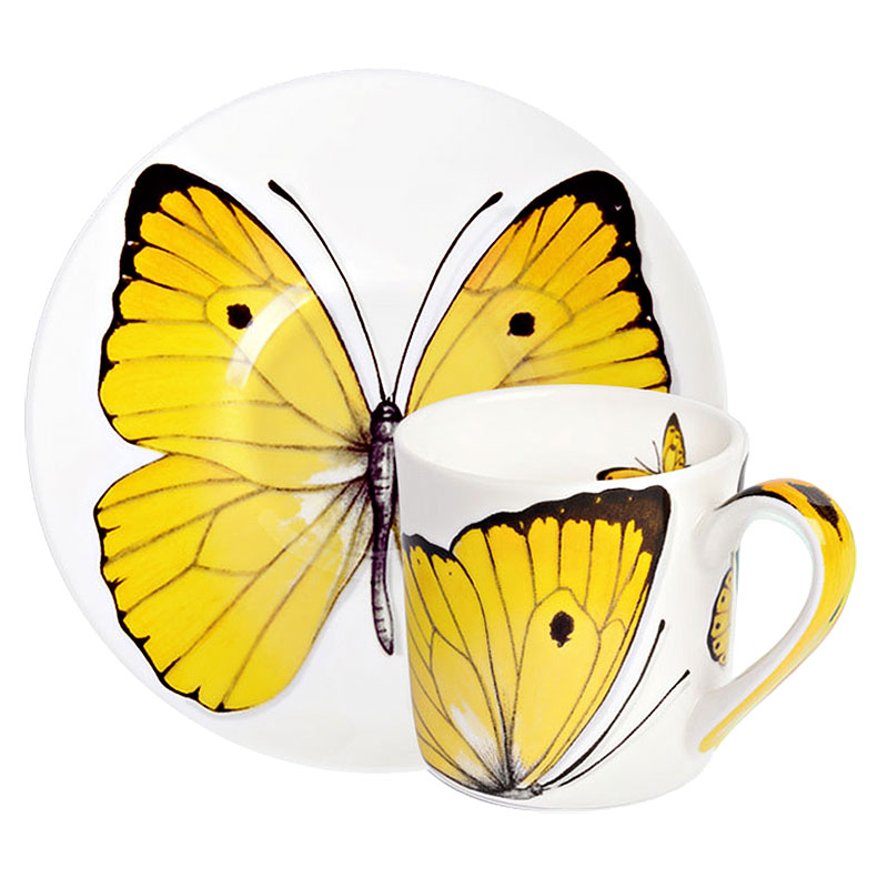 Пара кофейная 100 мл Taitu Butterfly жёлтый по ту сторону свободы и достоинства