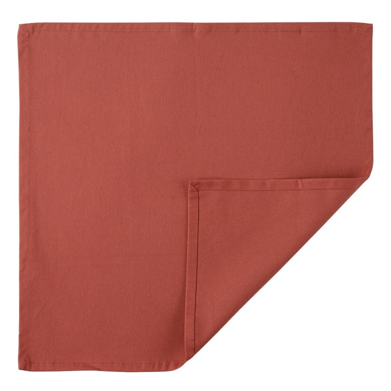 

Салфетка сервировочная 45 x 45 см Tkano Prairie из хлопка терракот