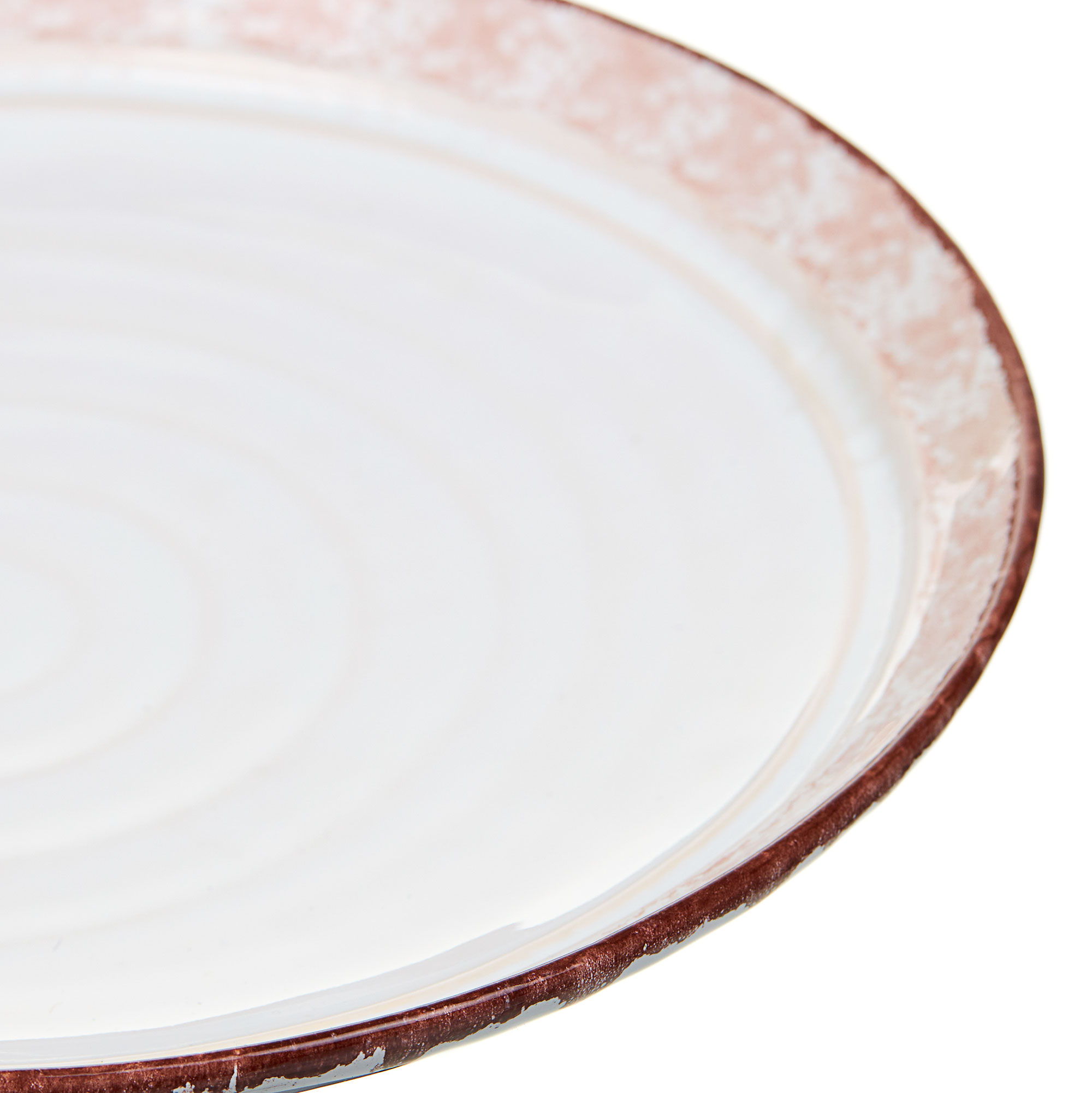 Тарелка "Тоскана" Royal Stoneware 28 см бело-коричневая Royal Stoneware CKH-485002128017 - фото 6