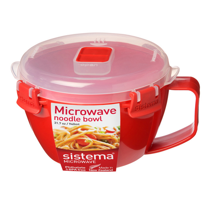 

Кружка для лапши 940 мл Sistema Microwave красный