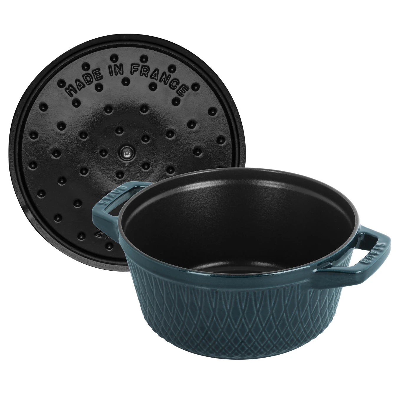 Кокот круглый 24 см Staub морская волна Staub DMH-14522437 - фото 5