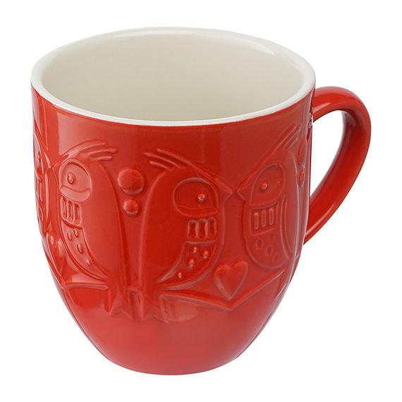 Набор кружек 2шт 500мл Birds of Paradise красный