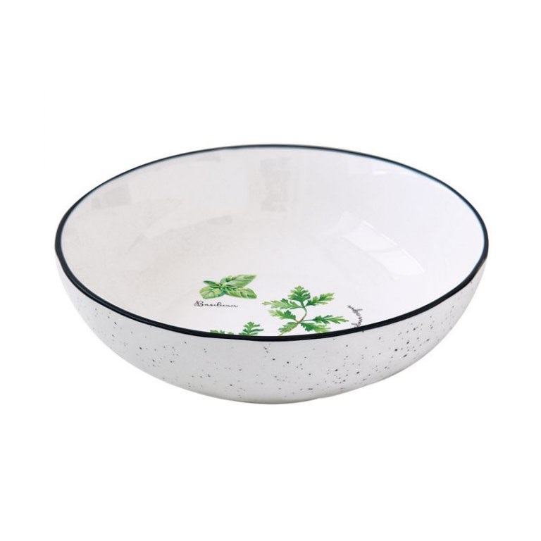 

Тарелка суповая 18 см Easy Life Herbarium фарфор