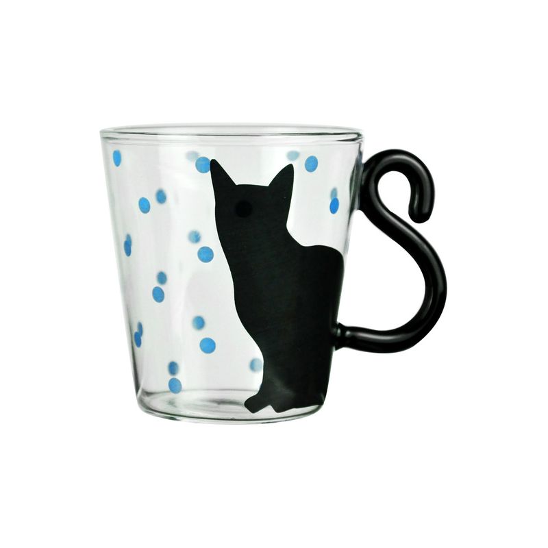 Кружка 240 мл Gift-and-Home Чёрный кот шланг для душа iddis optima home силиконовый 1 2 м чёрный матовый