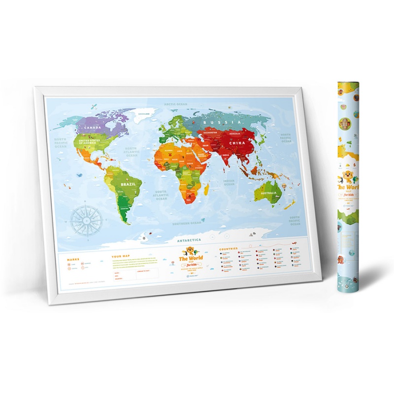 

Карта Travel Map Kids animals