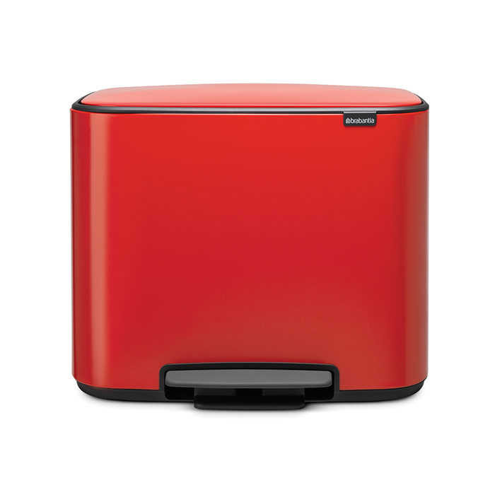 

Мусорный бак 3 x 11 л Brabantia Pedal Bin Bo пламенно-красный