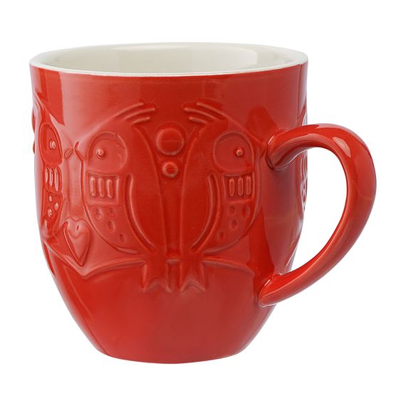 Набор кружек 2шт 500мл Birds of Paradise красный