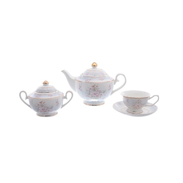 Чайный сервиз на 6 персон Royal Classics Huawei ceramics 14 предметов Royal Classics CKH-41033 - фото 1