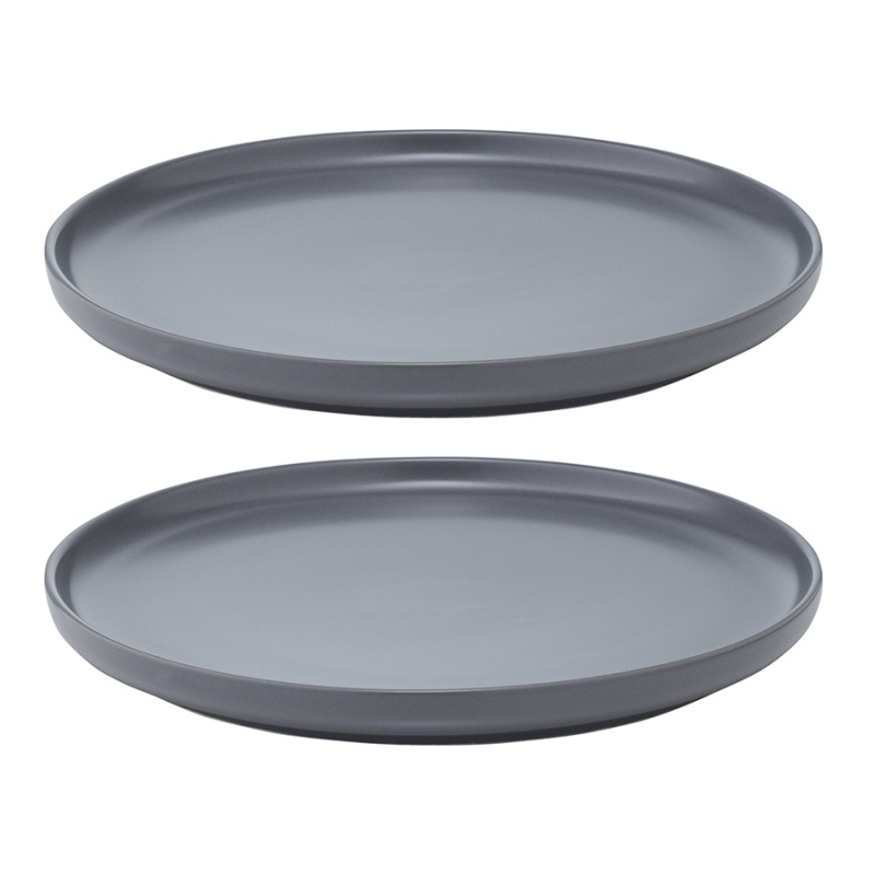 Набор тарелок 20 см Tkano Essential 2 шт тёмно-серый