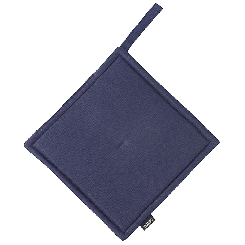 

Прихватка из хлопка темно-синего цвета из коллекции essential, 22х22 см