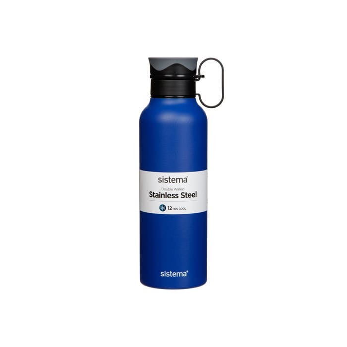 Стальная бутылка с петелькой 600 мл Sistema Hydrate в ассортименте стальная бутылка 500 мл sistema hydrate в ассортименте