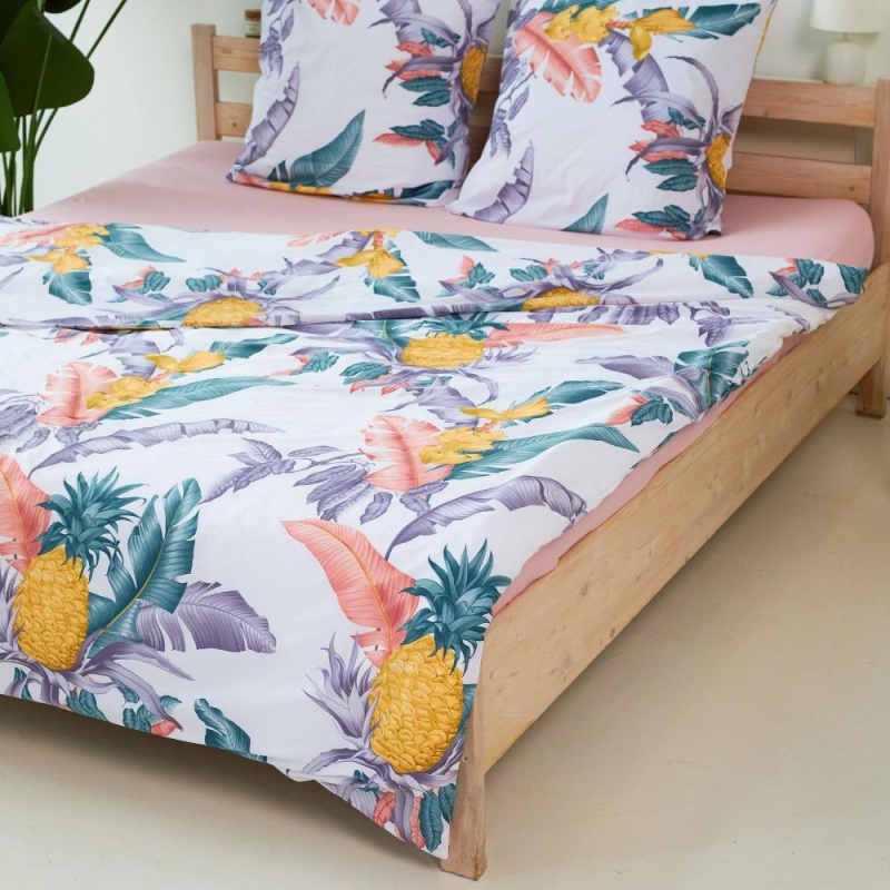 

Пододеяльник 205 х 225 см Melograno Floral Print Leaf