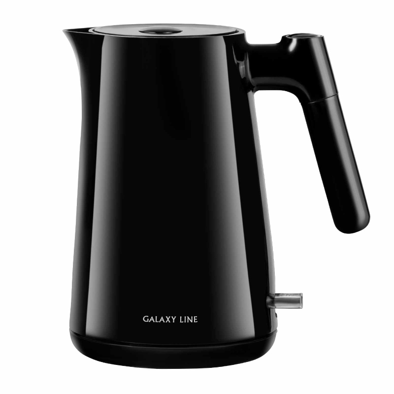 Чайник электрический 1 л Galaxy Line чёрный чайник электрический 1 5 л galaxy line gl0557