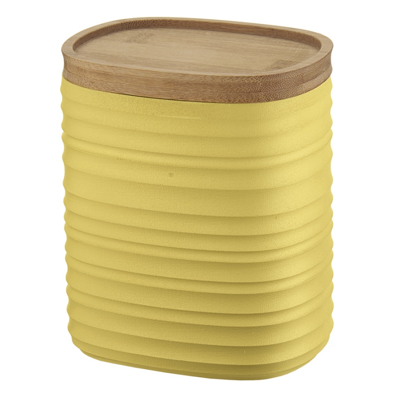 Ёмкость для хранения с бамбуковой крышкой 1 л Guzzini Tierra жёлтый
