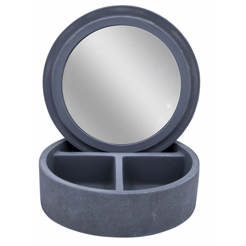 Шкатулка с зеркалом Ridder Cement серый шкатулка для декора из мдф 26 5х14 5х6 5 см