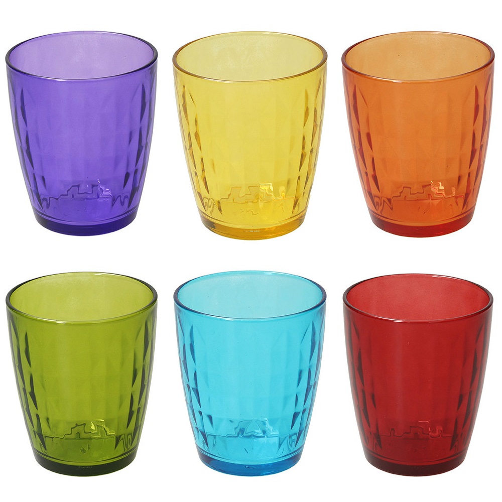 Набор разноцветных стаканов 6 шт. 320 мл Tognana Gemma Tognana CKH-N3585E5M068 - фото 1