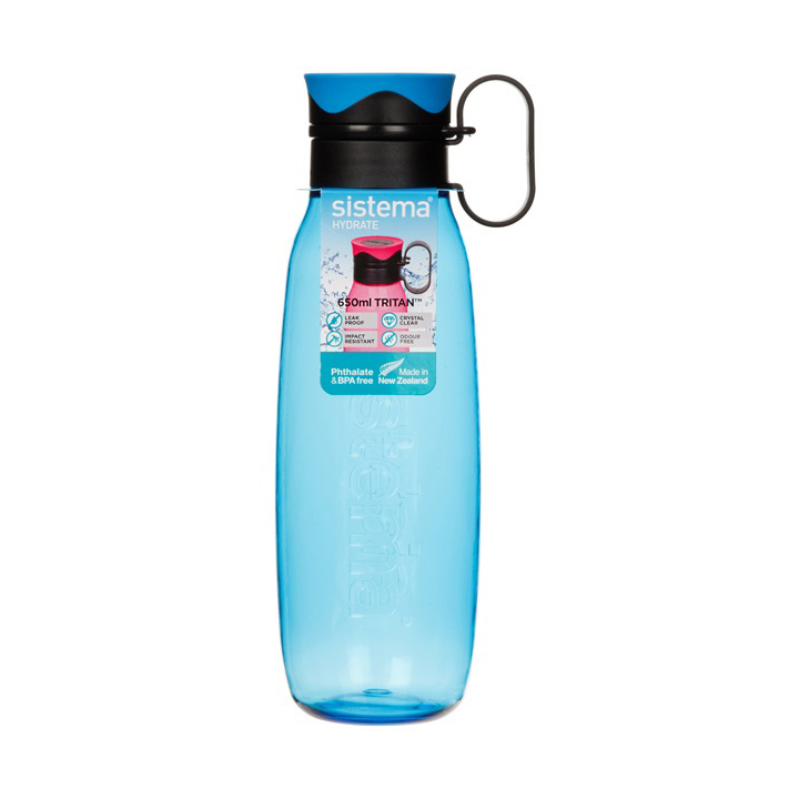 Бутылка для воды с петелькой 650 мл Sistema Hydrate в ассортименте бутылка для воды 1 л sistema tritan в ассортименте