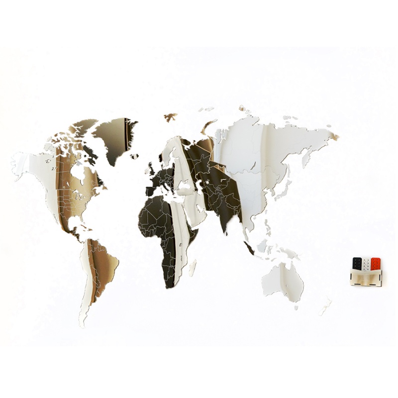 

Карта-пазл зеркальная Wall Decoration Exclusive 130х78 см