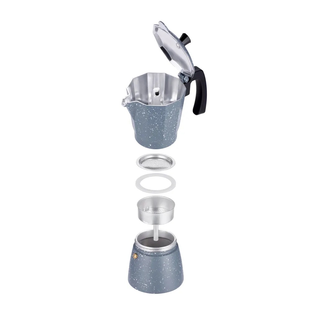 Кофеварка гейзерная алюминиевая 450 мл Teco