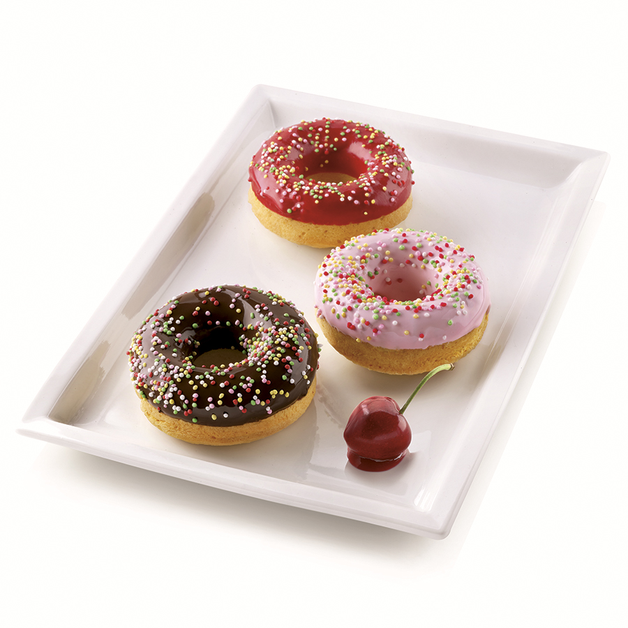 Форма для приготовления пончиков 7,5 см Donuts Silikomart Силиконовая Silikomart CKH-26.170.44.0065 - фото 2