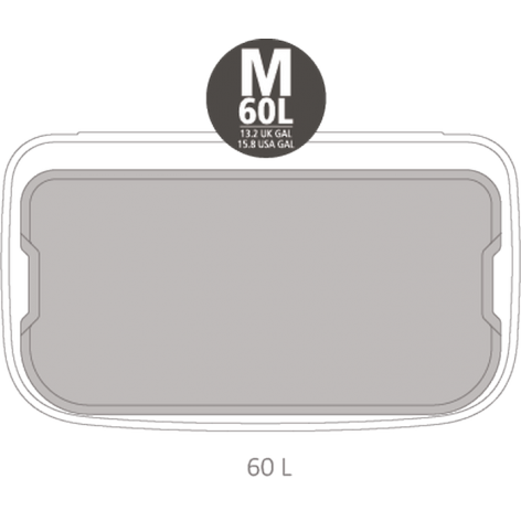 Мусорный бак 60 л Brabantia Touch Bin Bo Hi белый