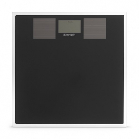 Цифровые весы для ванной комнаты на солнечных батареях Brabantia Чёрный предел бортля