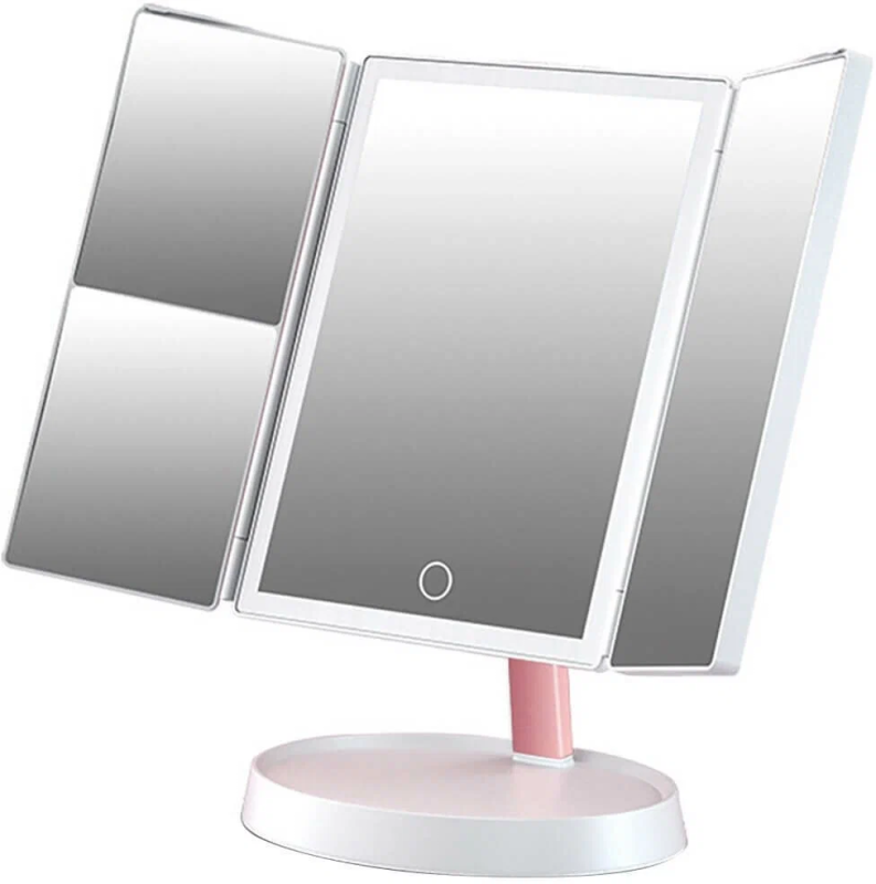 Зеркало настольное с подсветкой Jordan&Judy белый зеркало косметическое настольное ridder aurora хром