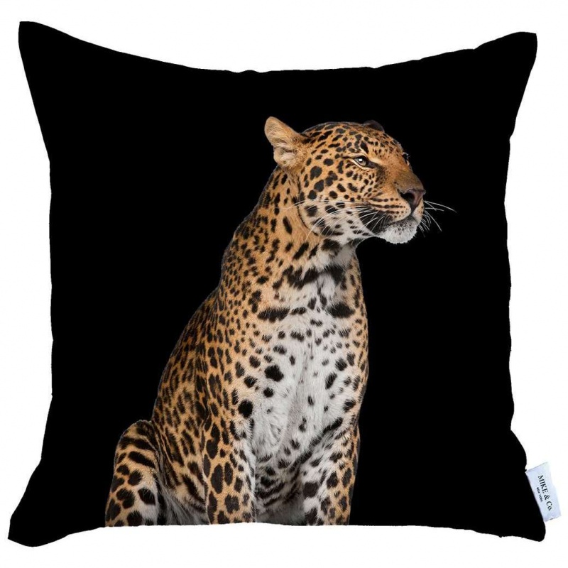 Декоративная подушка 43 x 43 см Mike & Co New York Felice леопард