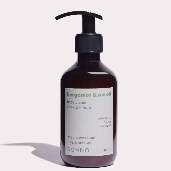 Крем д/тела, 300 мл SONNO, Bergamot & Neroli