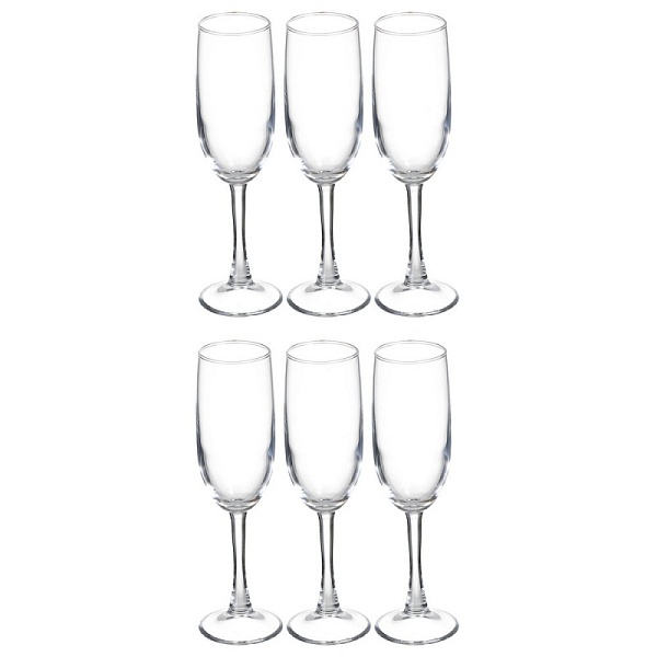 Набор бокалов для шампанского Pasabahce Империал Плюс 6 шт Pasabahce DMH-44819 - фото 1