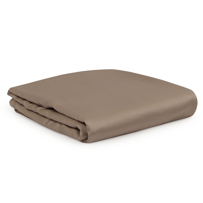 

Простыня 240 х 270 см Tkano Essential из сатина бежевый
