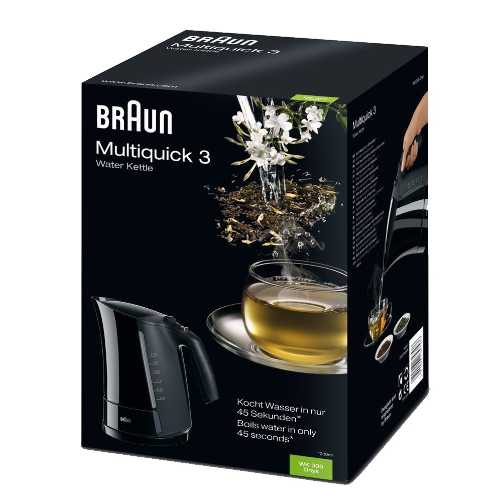 Чайник Braun Multiquick 3 WK300 чёрный Braun DMH-0X21010034 - фото 3