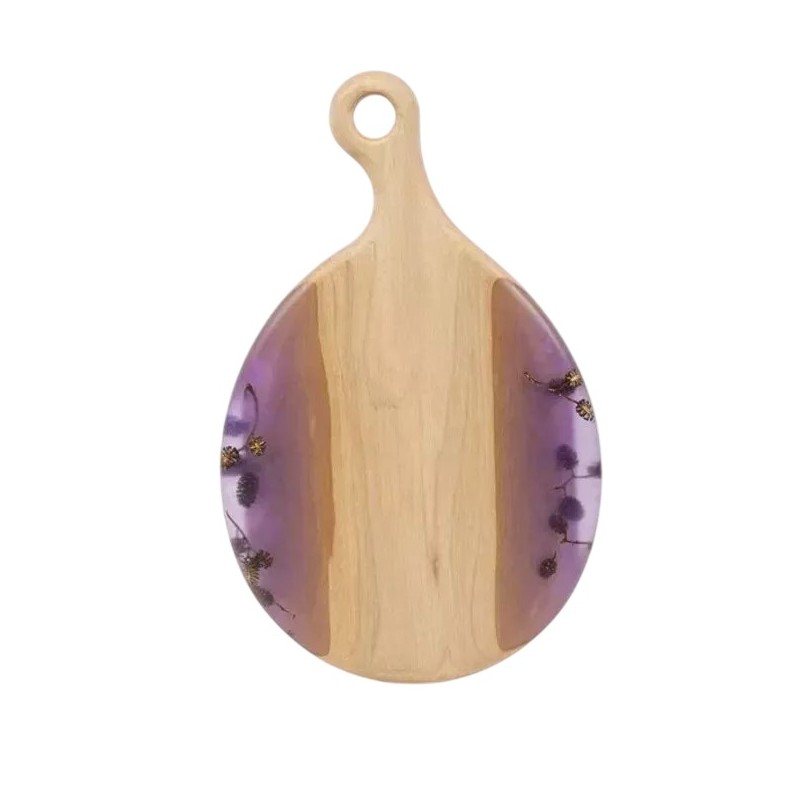 Доска разделочная 46 х 29 см Мастерская Клименко Ольха лаванда 11090₽