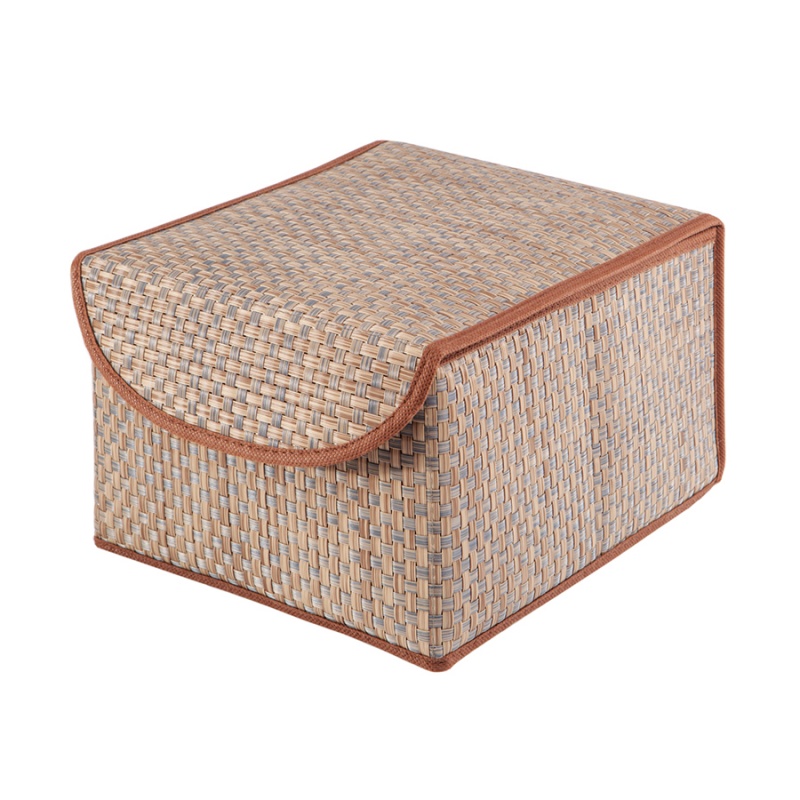 

Коробка для хранения с крышкой Casy Home коричневая