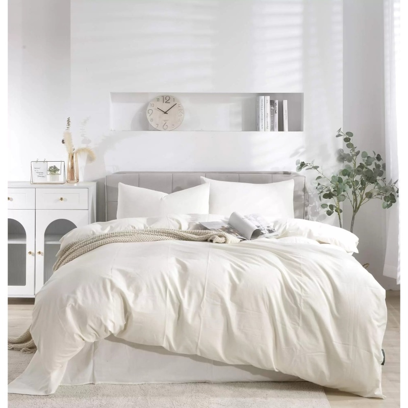 Комплект постельного белья евро The Eleventh Kingdom Paloma варёный хлопок молоко 18490₽