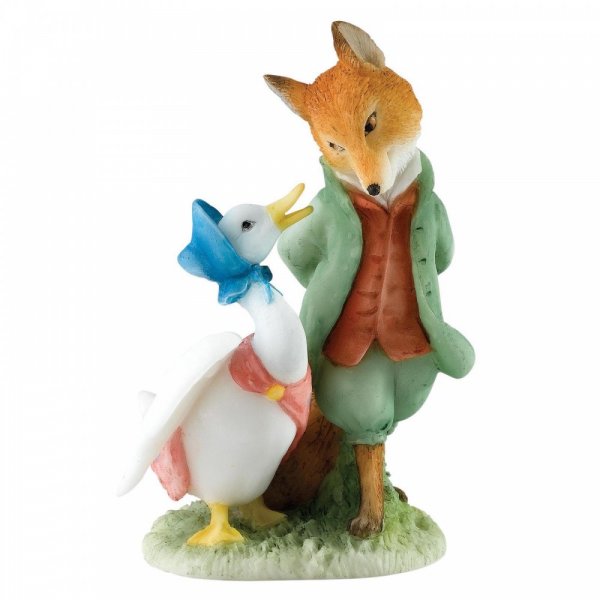 Статуэтка Jim Shore Jemima & The Foxy Whiskered Gentleman статуэтка heartwood creek peter rabbit on wooden stile