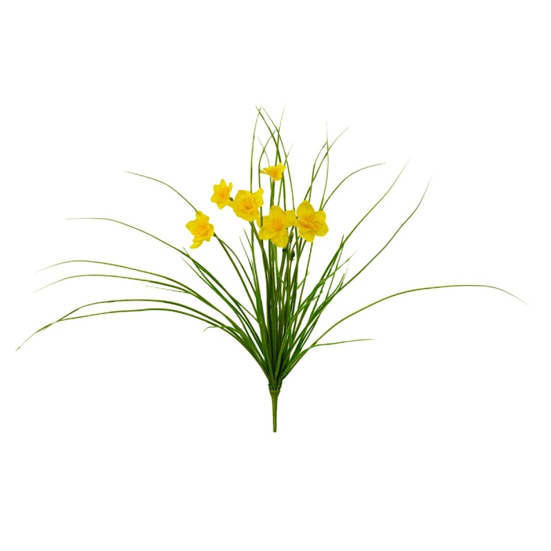 Нарцисс декоративный на вставке 43 см Азалия желтый Азалия DMH-KLS2670/S2670-1